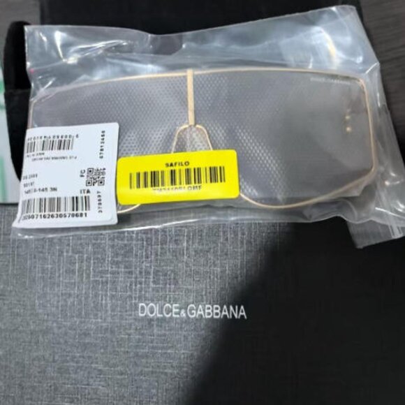 DOLCE & GABBANA DG2305 13655A Light Gold Men's 70 mm Sunglasses - Picture 8 of 8